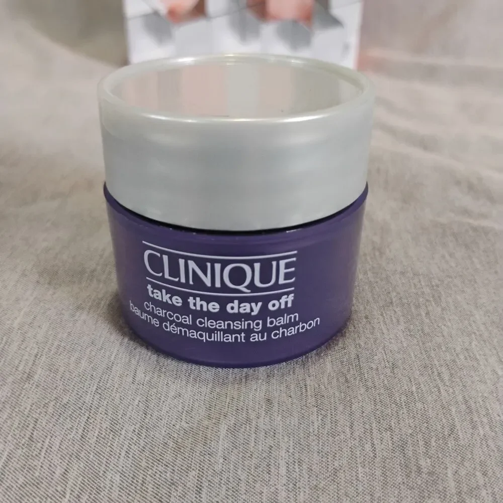 5pc Clinique Skincare Lot Take The Day Off Charcoal Cleansing Balm Hydrating Set